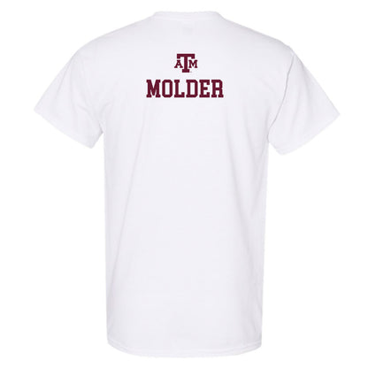 Texas A&M - NCAA Men's Tennis : Markus Molder - White Out 2026 T-Shirt-1