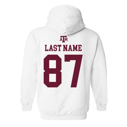 Texas A&M - NCAA Football : Nate Boerkircher - White Out 2026 Hooded Sweatshirt-1