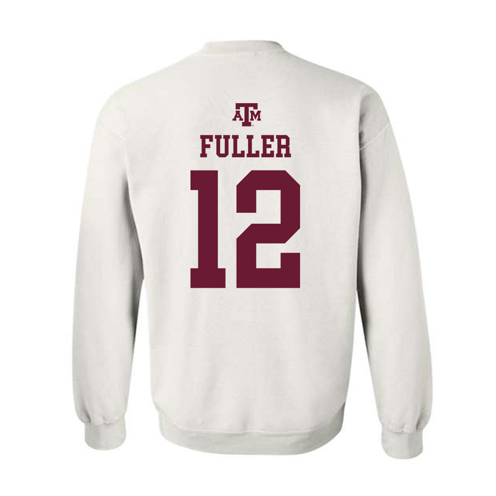 Texas A&M - NCAA Women's Soccer : Sydney Fuller - White Out 2026 Crewneck Sweatshirt-1