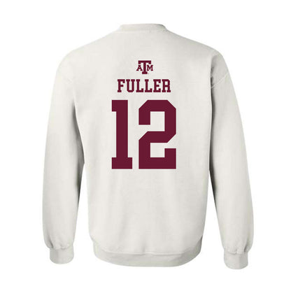 Texas A&M - NCAA Women's Soccer : Sydney Fuller - White Out 2026 Crewneck Sweatshirt-1