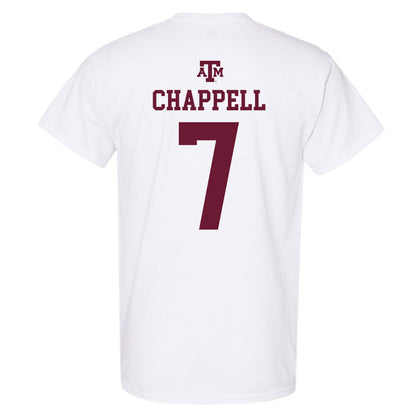 Texas A&M - NCAA Football : Tyreek Chappell - White Out 2026 T-Shirt-1