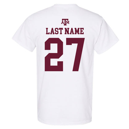 Texas A&M - NCAA Football : Daymion Sanford - White Out 2026 T-Shirt-1