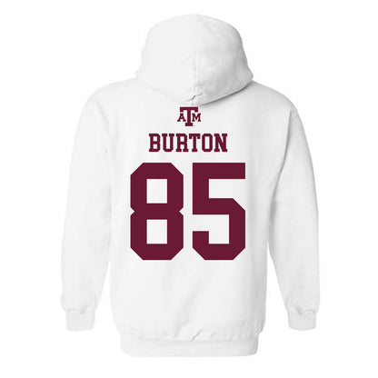 Texas A&M - NCAA Football : Chase Burton - White Out 2026 Hooded Sweatshirt-1