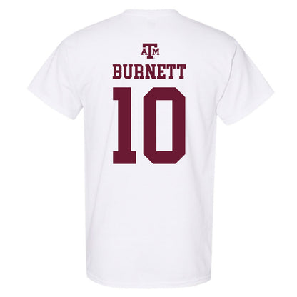 Texas A&M - NCAA Softball : Darby Burnett - White Out 2026 T-Shirt-1