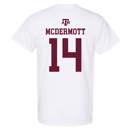 Texas A&M - NCAA Men's Basketball : Chris Mcdermott - White Out 2026 T-Shirt-1