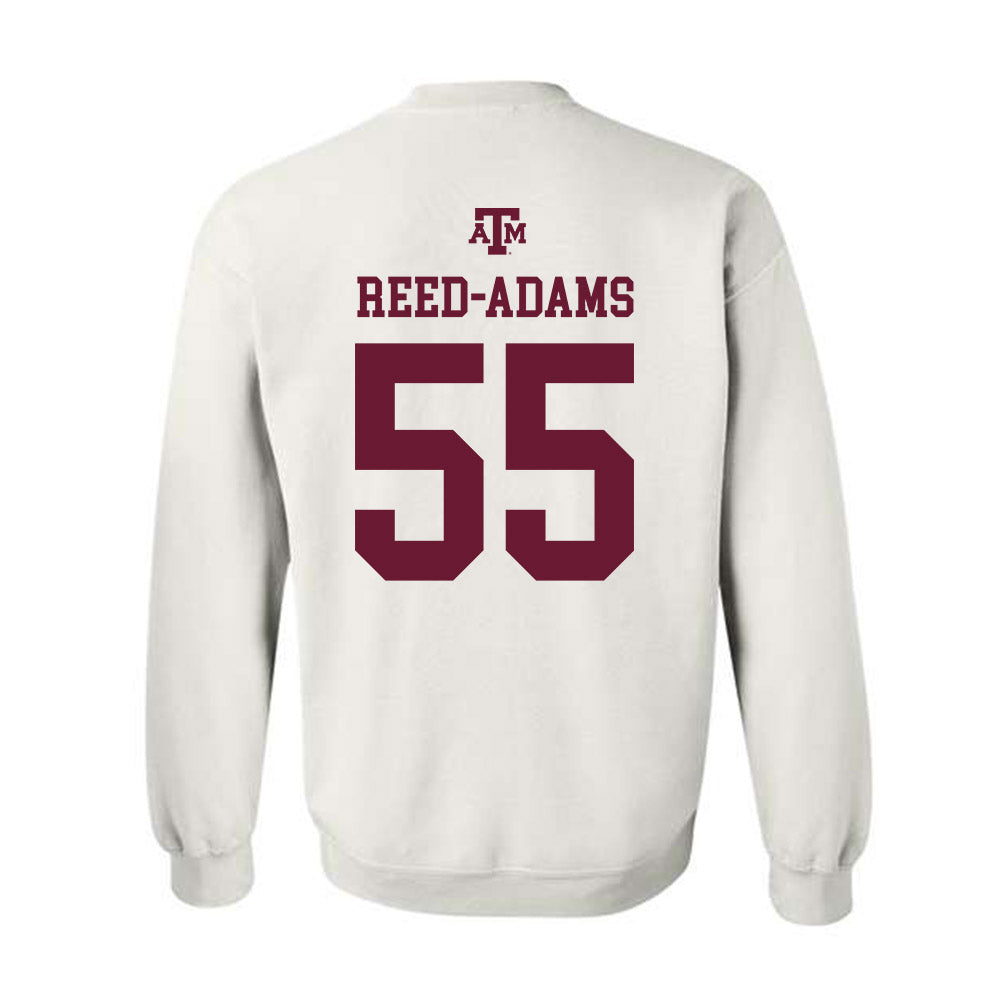 Texas A&M - NCAA Football : Ar'maj Reed-Adams - White Out 2026 Crewneck Sweatshirt-1