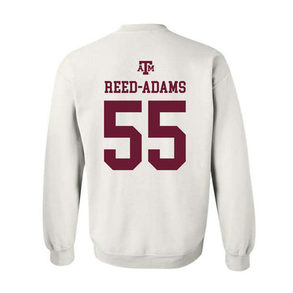 Texas A&M - NCAA Football : Ar'maj Reed-Adams - White Out 2026 Crewneck Sweatshirt-1