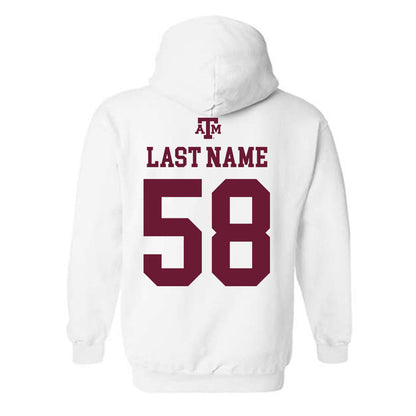 Texas A&M - NCAA Football : William Huntsinger - White Out 2026 Hooded Sweatshirt-1