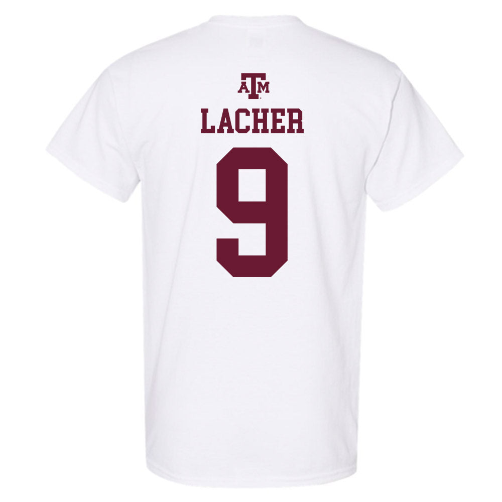 Texas A&M - NCAA Women's Soccer : Finley Lacher - White Out 2026 T-Shirt-1