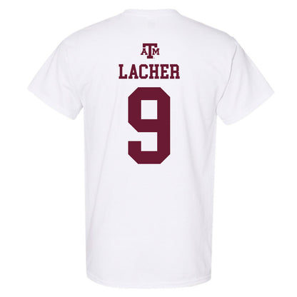 Texas A&M - NCAA Women's Soccer : Finley Lacher - White Out 2026 T-Shirt-1