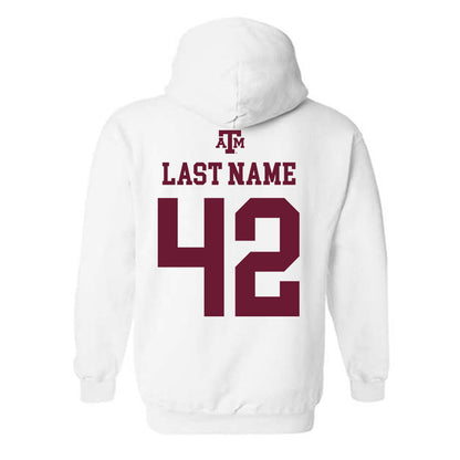 Texas A&M - NCAA Football : Kendall Jackson - White Out 2026 Hooded Sweatshirt-1