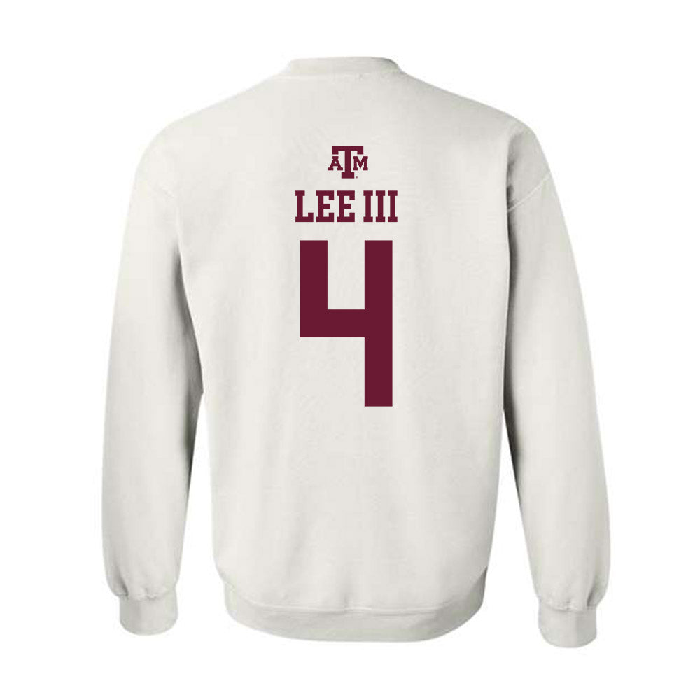 Texas A&M - NCAA Football : Will Lee III - White Out 2026 Crewneck Sweatshirt-1