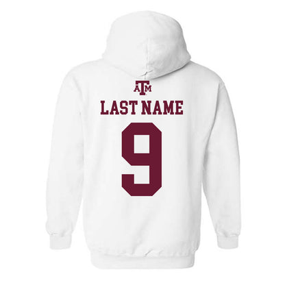 Texas A&M - NCAA Baseball : Gavin Grahovac - White Out 2026 Hooded Sweatshirt-1