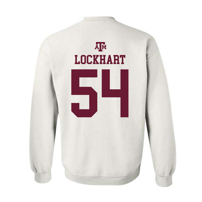 Texas A&M - NCAA Football : Jordan Lockhart - White Out 2026 Crewneck Sweatshirt-1