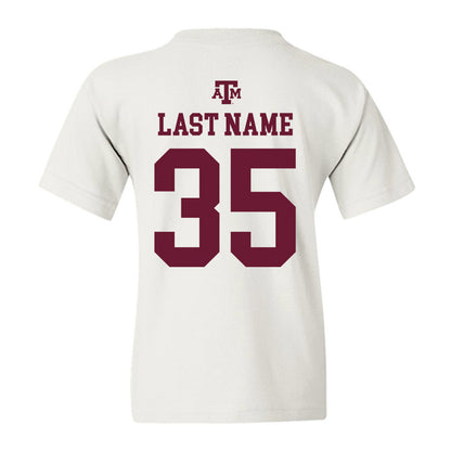 Texas A&M - NCAA Football : Isaiah Willis - White Out 2026 Youth T-Shirt-1