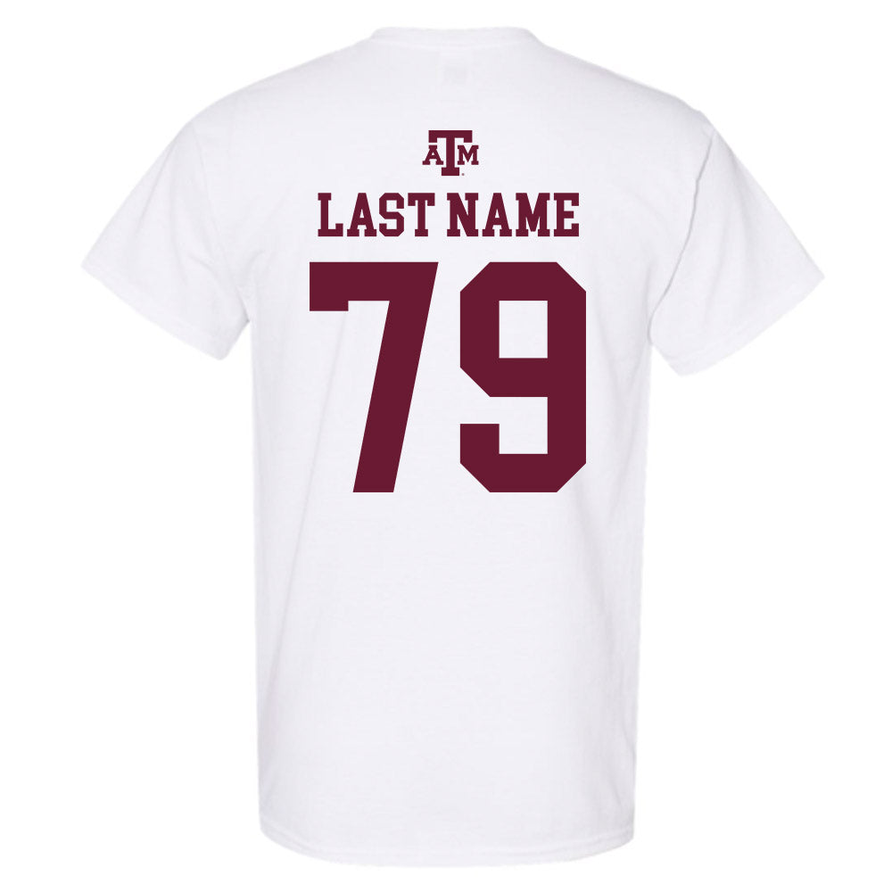 Texas A&M - NCAA Football : Lamont Rogers - White Out 2026 T-Shirt-1