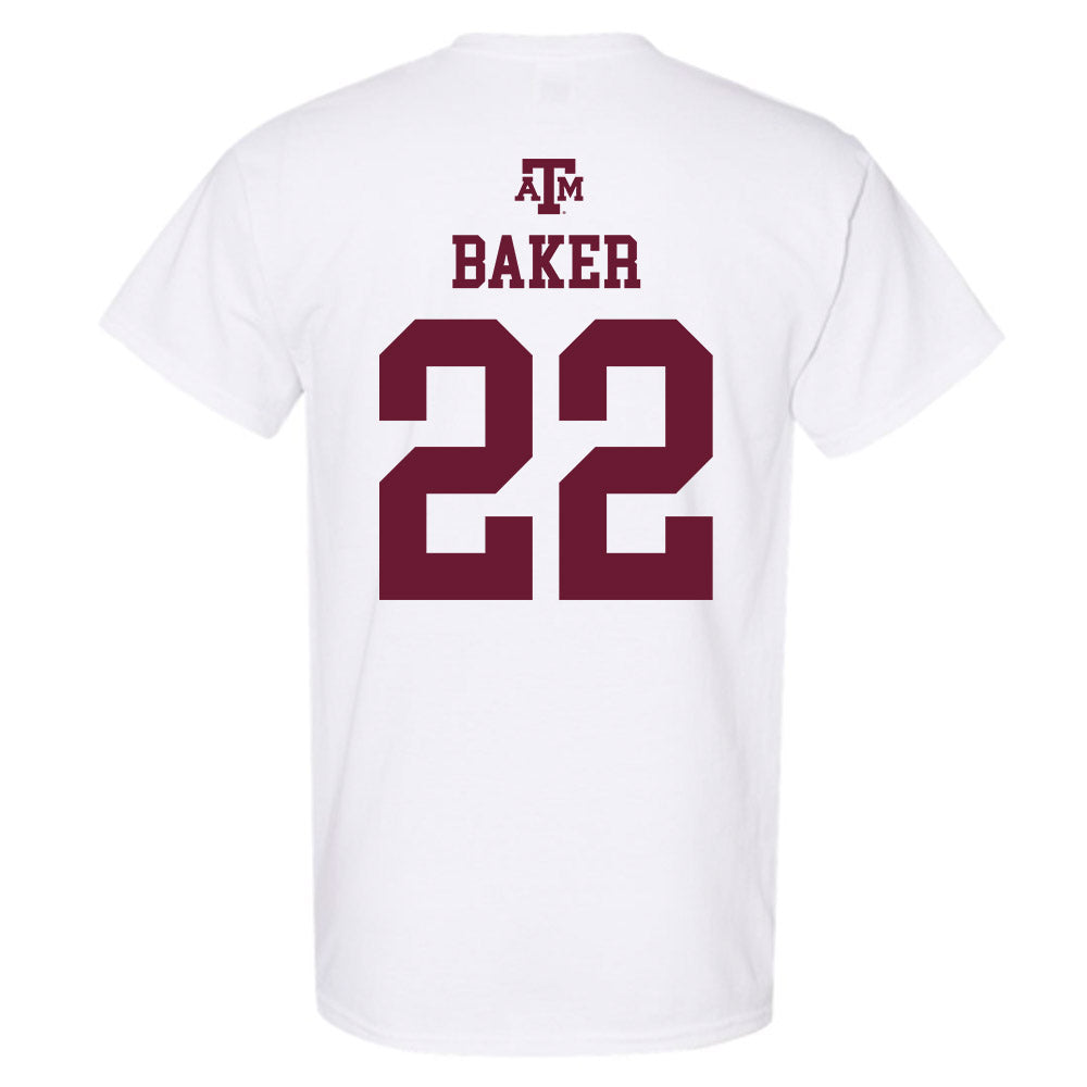 Texas A&M - NCAA Football : Carsyn Baker - White Out 2026 T-Shirt-1
