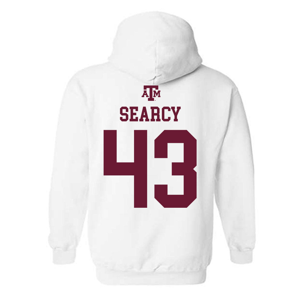 Texas A&M - NCAA Football : Jeremiah Searcy - White Out 2026 Hooded Sweatshirt-1