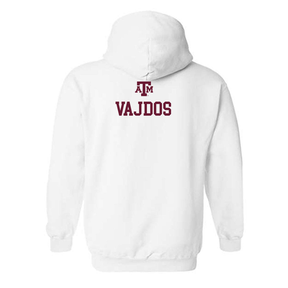 Texas A&M - NCAA Women's Track & Field : Ella Vajdos - White Out 2026 Hooded Sweatshirt-1