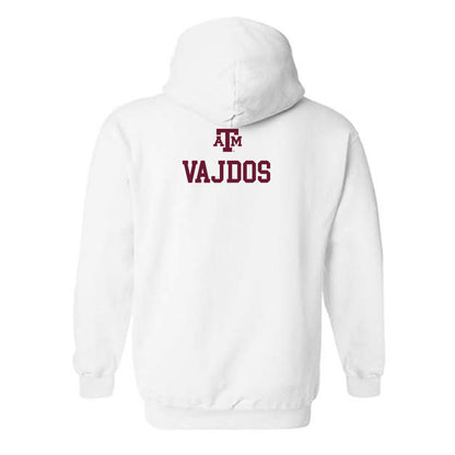 Texas A&M - NCAA Women's Track & Field : Ella Vajdos - White Out 2026 Hooded Sweatshirt-1