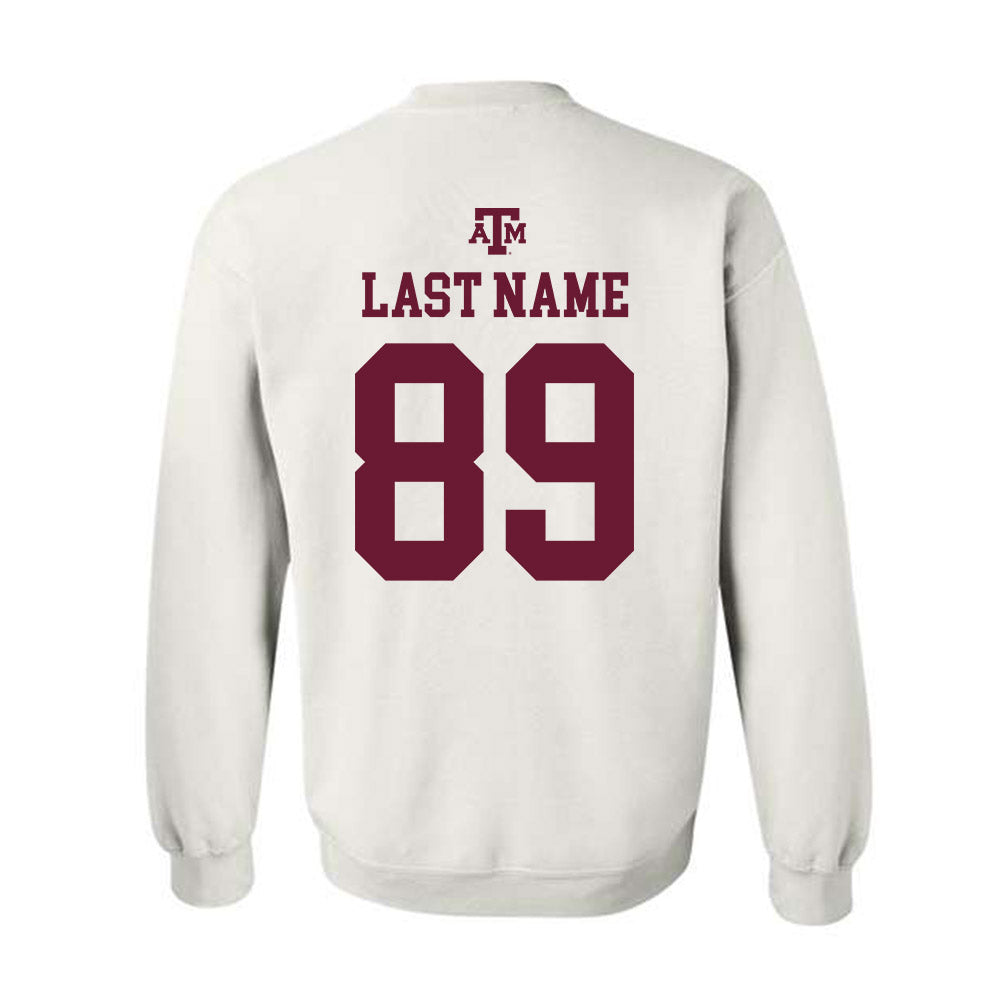 Texas A&M - NCAA Football : Kade Stewart - White Out 2026 Crewneck Sweatshirt-1