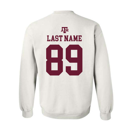 Texas A&M - NCAA Football : Kade Stewart - White Out 2026 Crewneck Sweatshirt-1