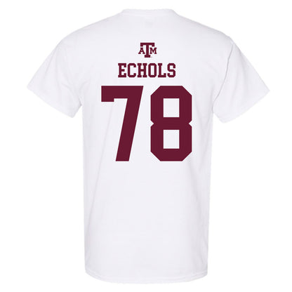 Texas A&M - NCAA Football : Coen Echols - White Out 2026 T-Shirt-1
