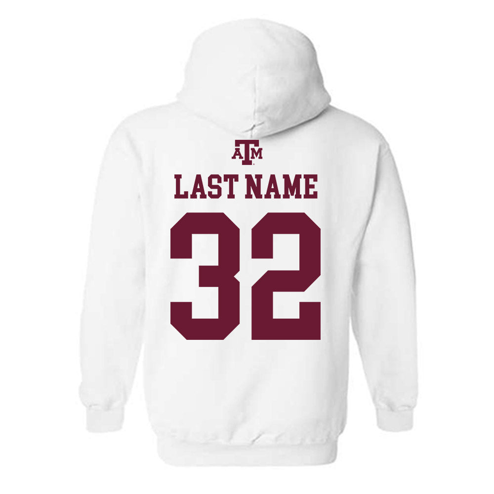 Texas A&M - NCAA Football : Taiyion King - White Out 2026 Hooded Sweatshirt-1