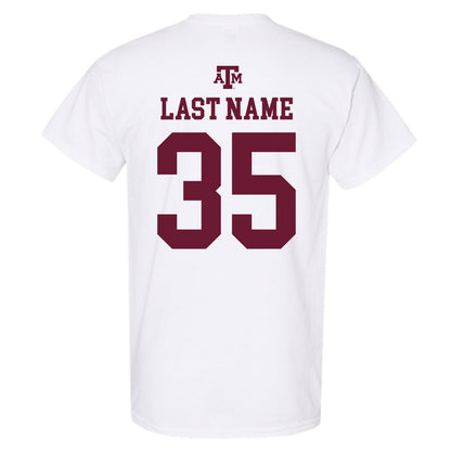 Texas A&M - NCAA Baseball : Sam Erickson - White Out 2026 T-Shirt-1