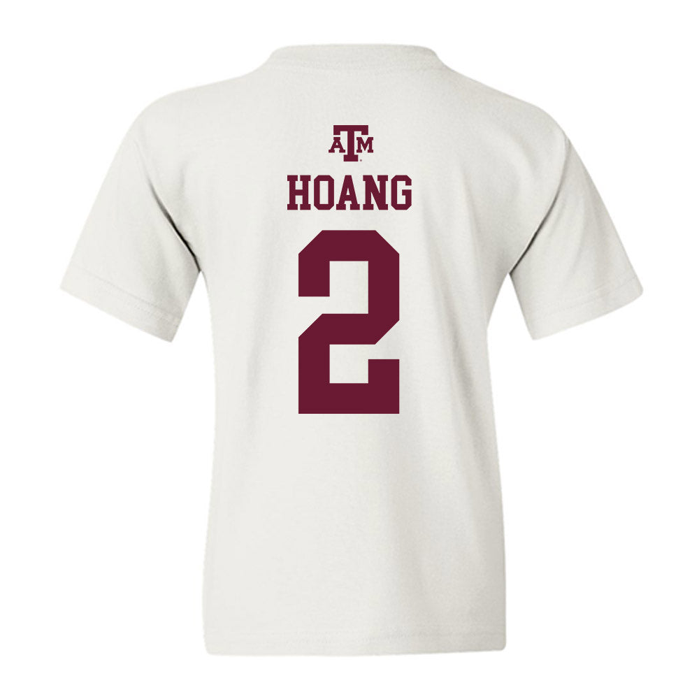 Texas A&M - NCAA Women's Soccer : Emma Hoang - White Out 2026 Youth T-Shirt-1