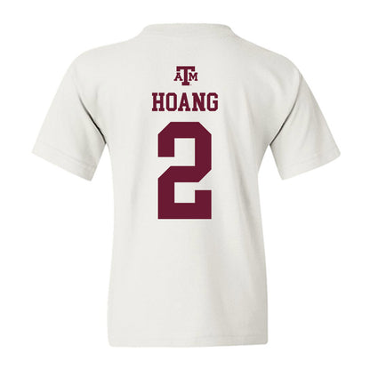 Texas A&M - NCAA Women's Soccer : Emma Hoang - White Out 2026 Youth T-Shirt-1