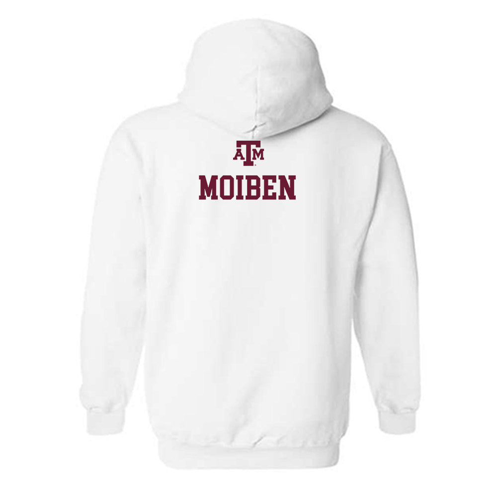 Texas A&M - NCAA Men's Track & Field : Michael Moiben - White Out 2026 Hooded Sweatshirt-1