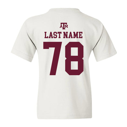 Texas A&M - NCAA Football : Coen Echols - White Out 2026 Youth T-Shirt-1
