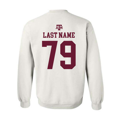 Texas A&M - NCAA Football : Lamont Rogers - White Out 2026 Crewneck Sweatshirt-1