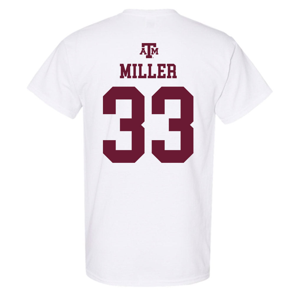 Texas A&M - NCAA Football : Storm Miller - White Out 2026 T-Shirt-1