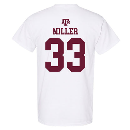 Texas A&M - NCAA Football : Storm Miller - White Out 2026 T-Shirt-1
