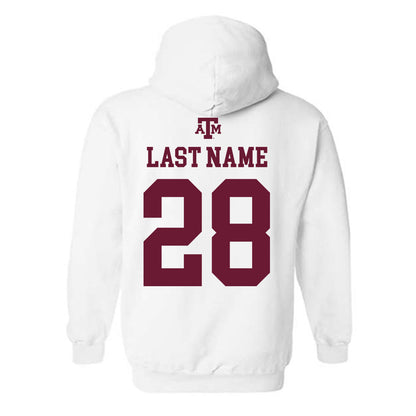 Texas A&M - NCAA Baseball : Caden McCoy - White Out 2026 Hooded Sweatshirt-1