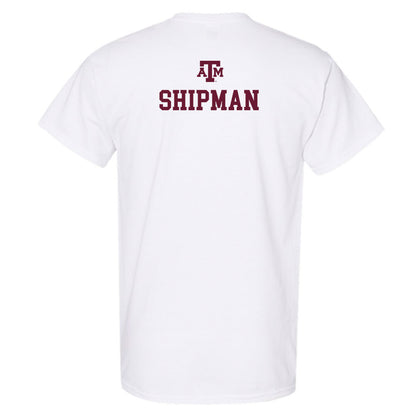 Texas A&M - NCAA Equestrian : Grace Shipman - White Out 2026 T-Shirt-1