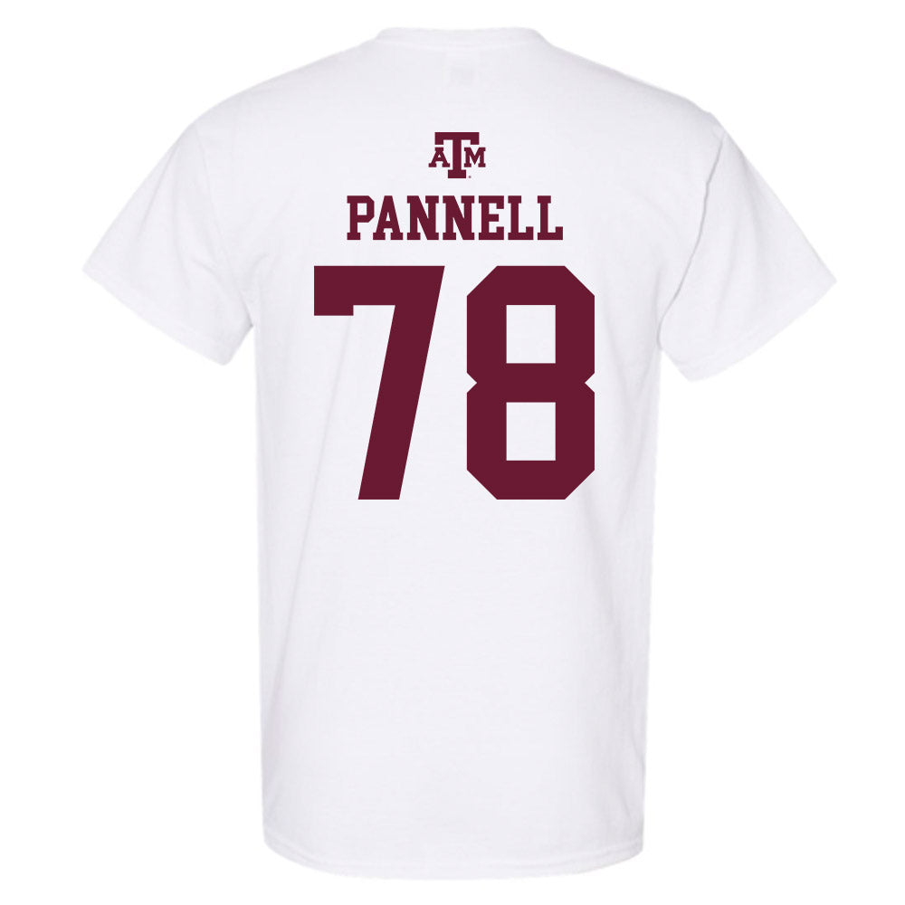 Texas A&M - NCAA Softball : Taylor Pannell - White Out 2026 T-Shirt-1