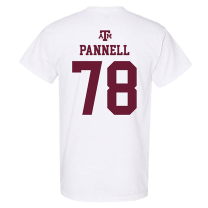 Texas A&M - NCAA Softball : Taylor Pannell - White Out 2026 T-Shirt-1