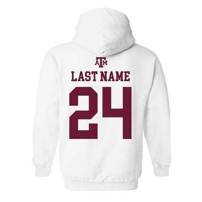 Texas A&M - NCAA Football : Ramarian Tillman - White Out 2026 Hooded Sweatshirt-1