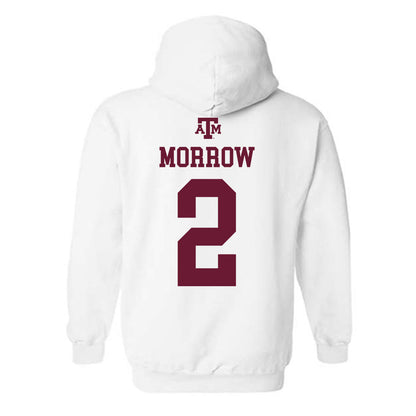 Texas A&M - NCAA Football : Jamarion Morrow - White Out 2026 Hooded Sweatshirt-1