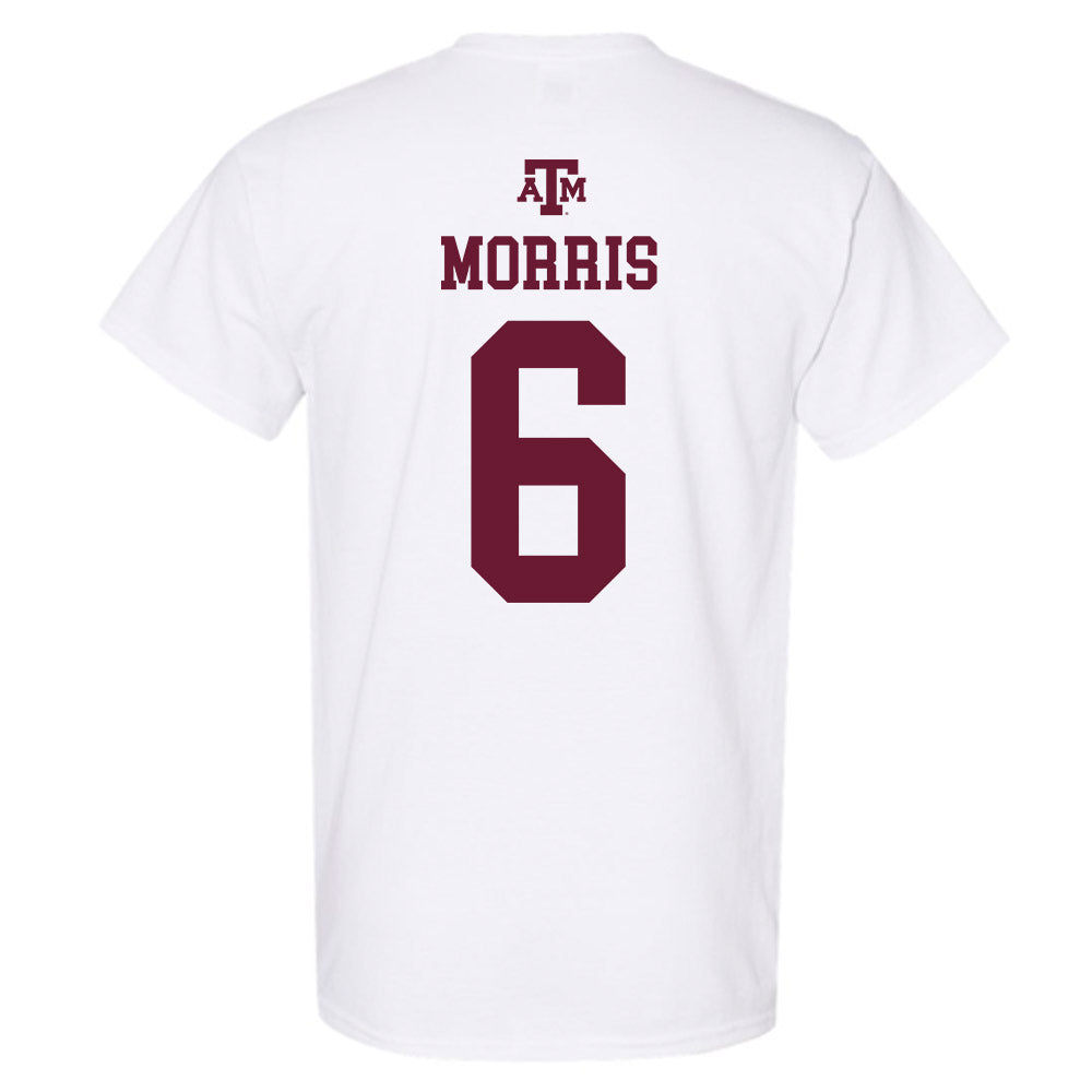 Texas A&M - NCAA Women's Volleyball : Taryn Morris - White Out 2026 T-Shirt-1
