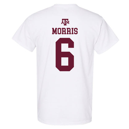 Texas A&M - NCAA Women's Volleyball : Taryn Morris - White Out 2026 T-Shirt-1