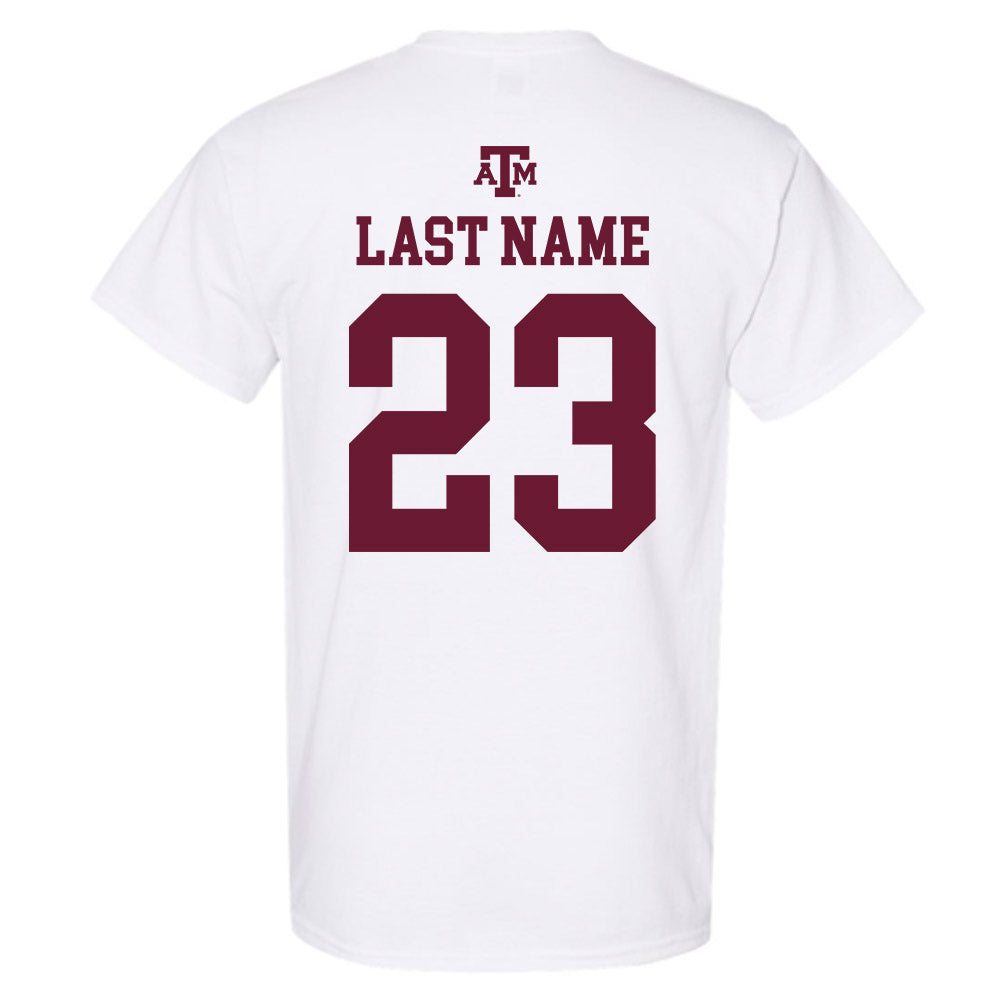 Texas A&M - NCAA Baseball : Jorian Wilson - White Out 2026 T-Shirt-1