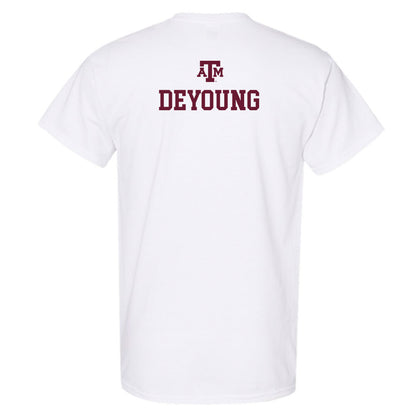 Texas A&M - NCAA Equestrian : Avery Deyoung - White Out 2026 T-Shirt-1