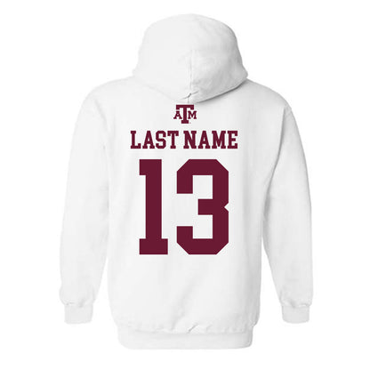 Texas A&M - NCAA Football : Brady Hart - White Out 2026 Hooded Sweatshirt-1
