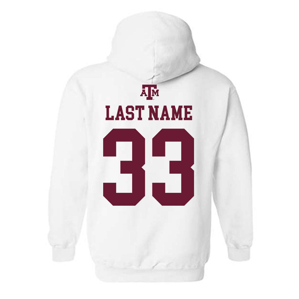 Texas A&M - NCAA Football : Jarred Kerr - White Out 2026 Hooded Sweatshirt-1