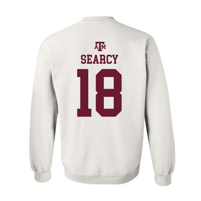 Texas A&M - NCAA Football : T.J. Searcy - White Out 2026 Crewneck Sweatshirt-1