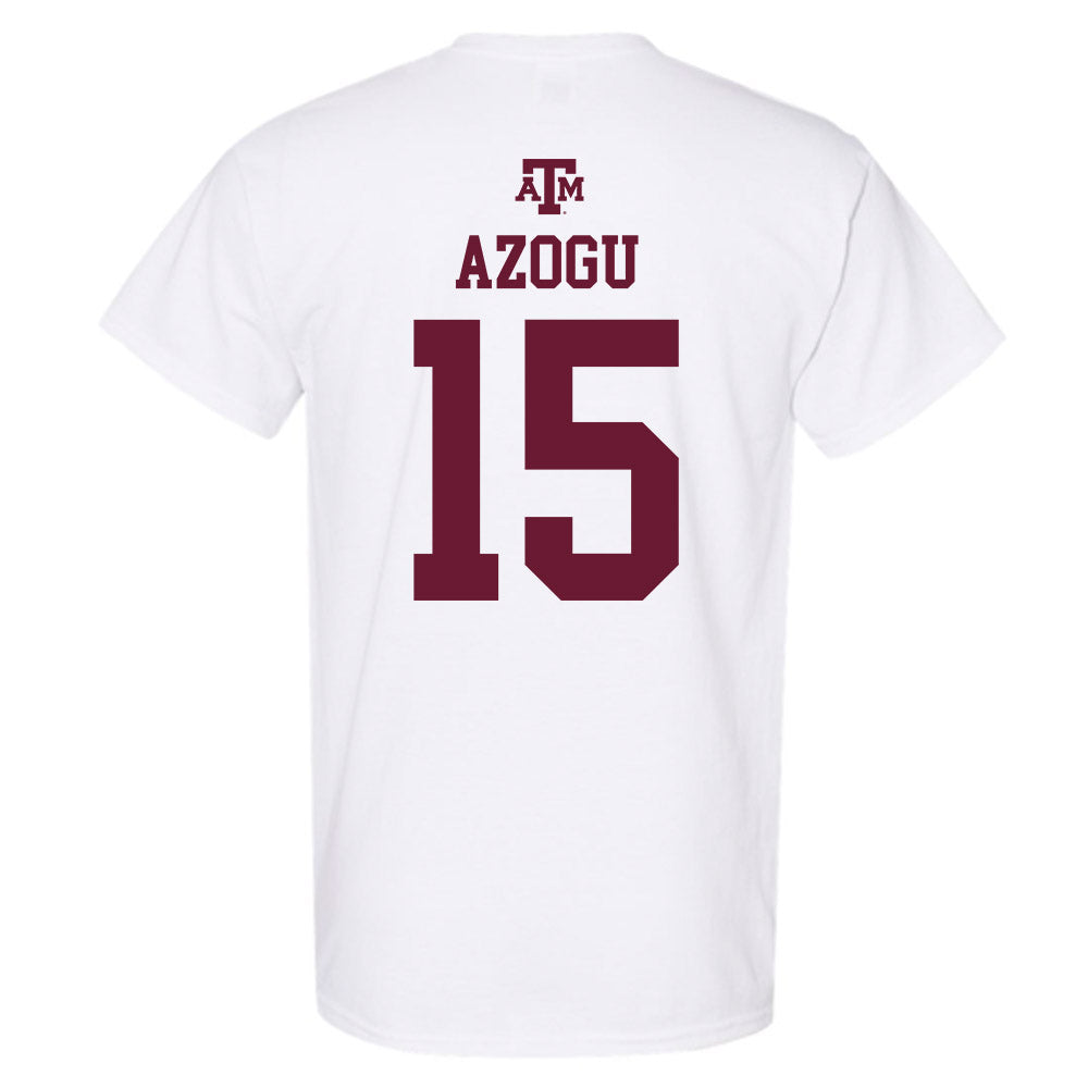 Texas A&M - NCAA Women's Basketball : Ibifaa Azogu - White Out 2026 T-Shirt-1